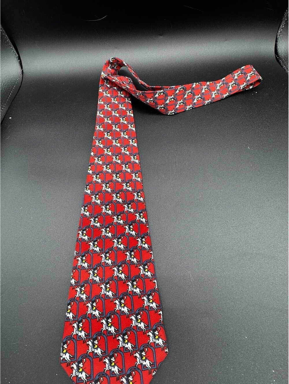 Vintage Disney Fantasia Sorcerer Mickey Silk Necktie Balancine Handmade Korea